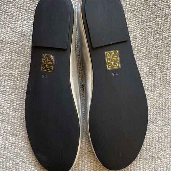 NWB Jeffrey Campbell Dancerina Ballet Flats in Silver - Size 7.5 - Picture 8 of 12